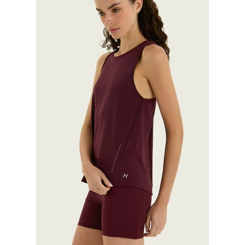 Regata Esportiva Feminina Com Refletivo - Vinho M