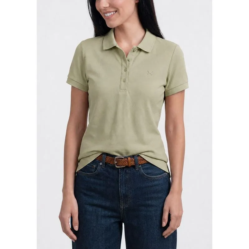 Polo Feminina Bordada Em Malha Piquet - Verde P