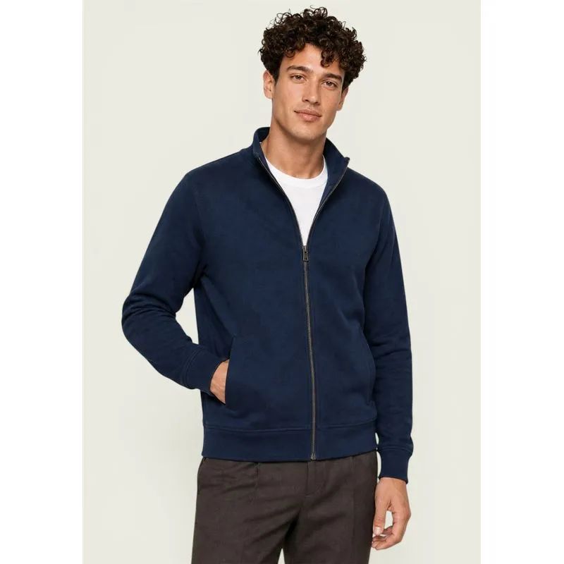 Jaqueta Masculina Em Malha Encorpada - Azul M