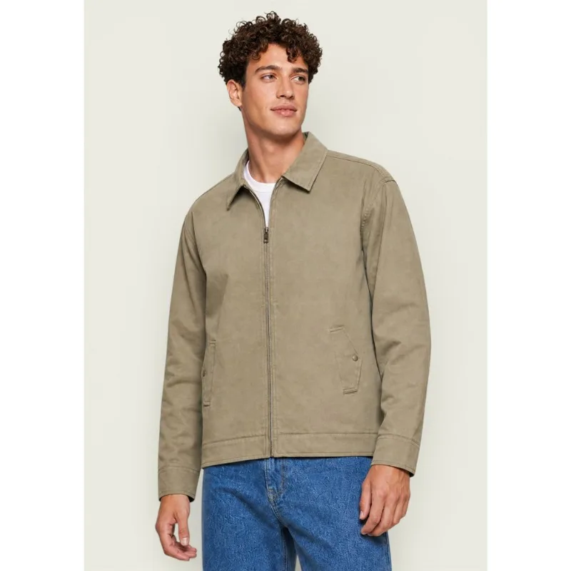 Jaqueta Masculina Harrington Em Malha Sarjada - Verde G