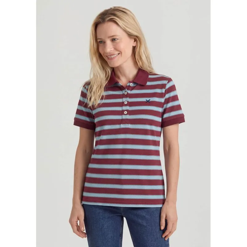 Polo Feminina Em Malha Piquet Fio Tinto - Vinho P