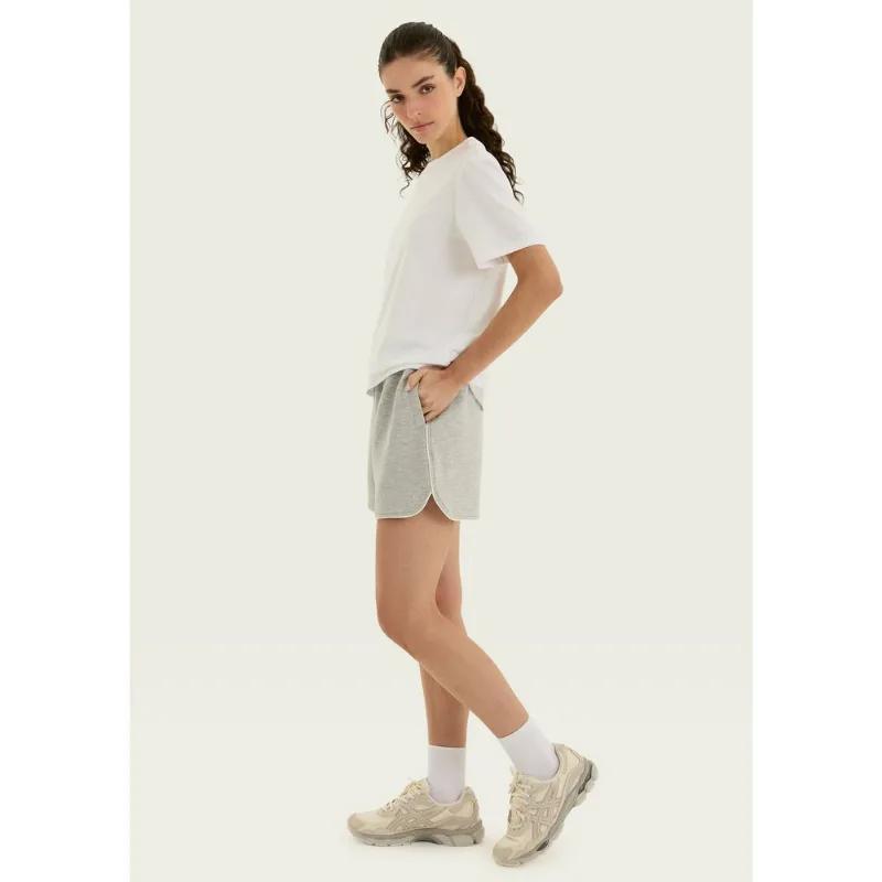 Shorts Esportivo Curto Cós Elástico - Cinza G