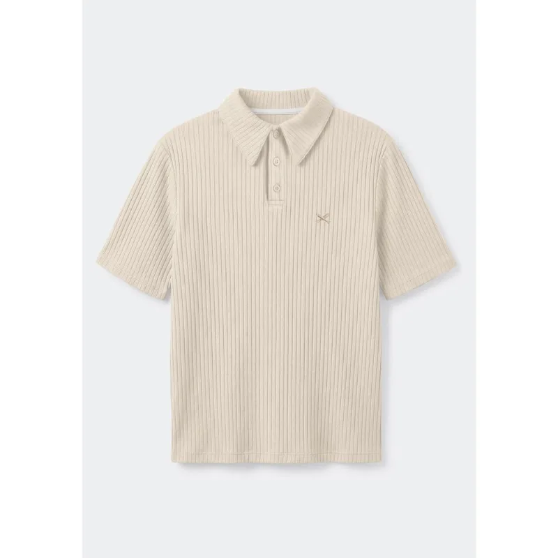 Polo Infantil Menino Manga Curta Em Tricô Leve - Off white 008