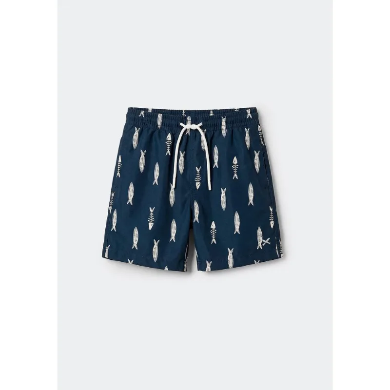 Shorts Infantil Menino Estampado - Azul 008
