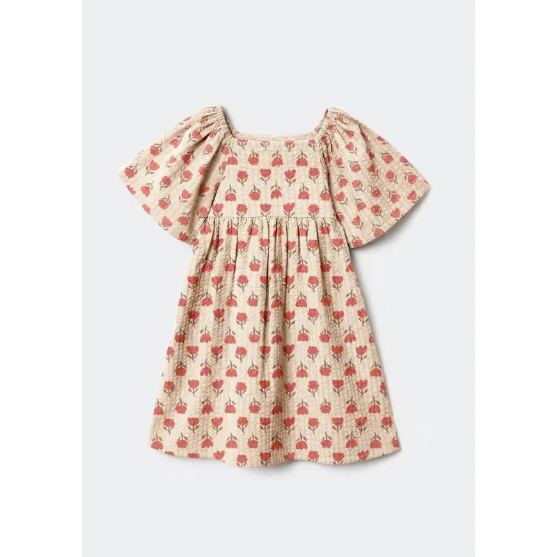 Vestido Infantil Menina Fio Tinto - Creme 004
