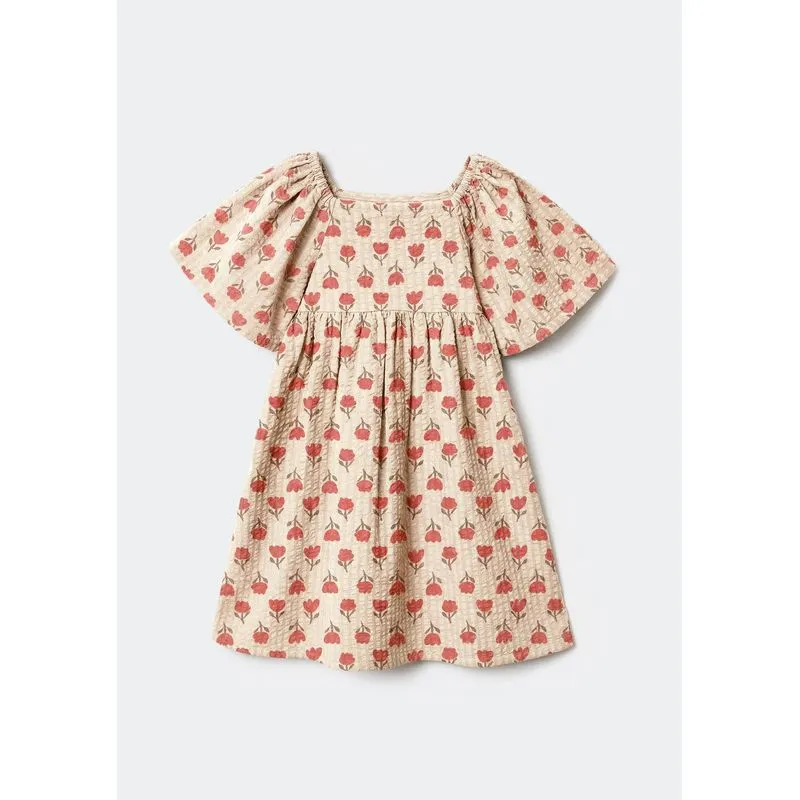 Vestido Infantil Menina Fio Tinto - Creme 012