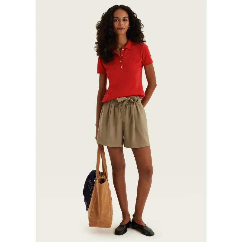 Shorts Feminino Reto Com Amarração - Verde XG