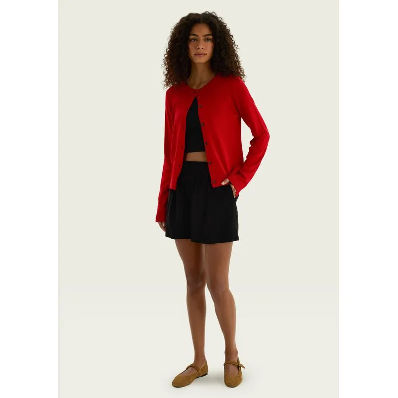 Shorts Feminino Reto Com Amarração - Preto XG