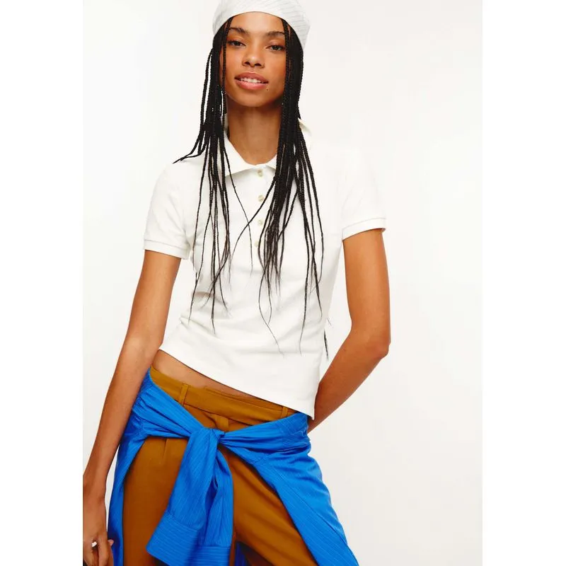 Polo Feminina Em Ribana Ultra Soft - Off white P