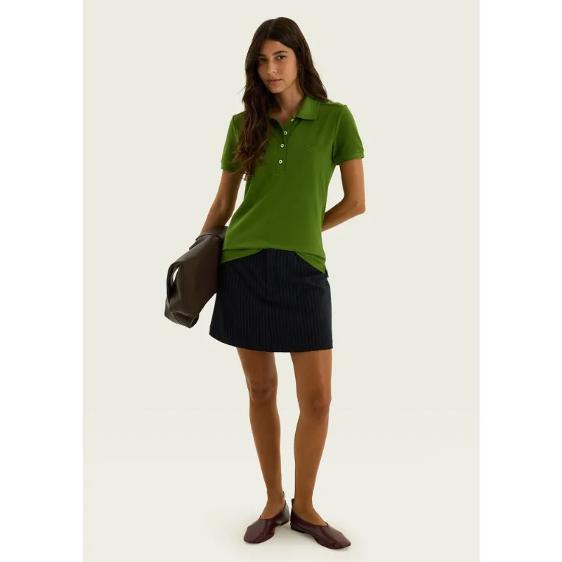 Shorts Saia Curto Listrado Em Alfaiataria - Azul 038