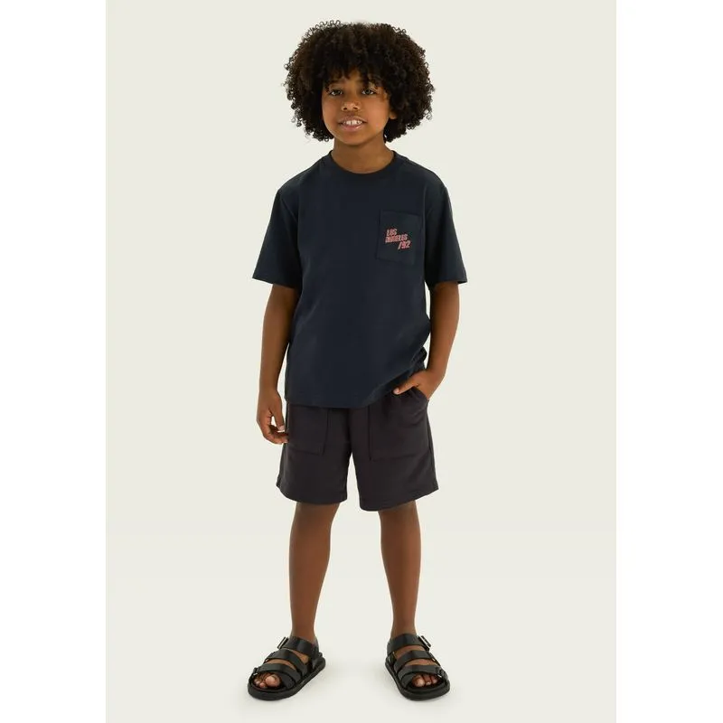 Conjunto Infantil Menino Moletom Estampado - Cinza 006