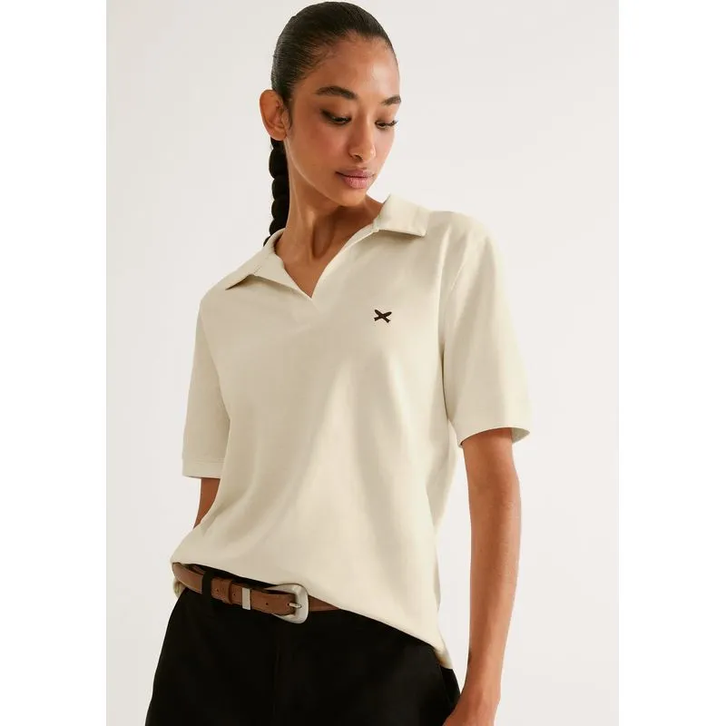 Camisa Polo Feminina Regular Piquet - Amarelo G
