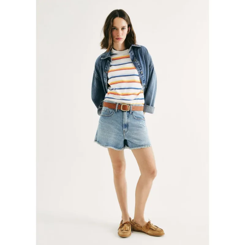 Shorts Jeans Feminino Reto Curto - Azul 040