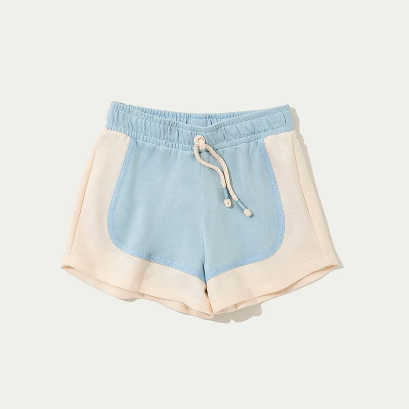 Shorts Moletom Runner Hering Kids Feminino - Azul 04 / Menina