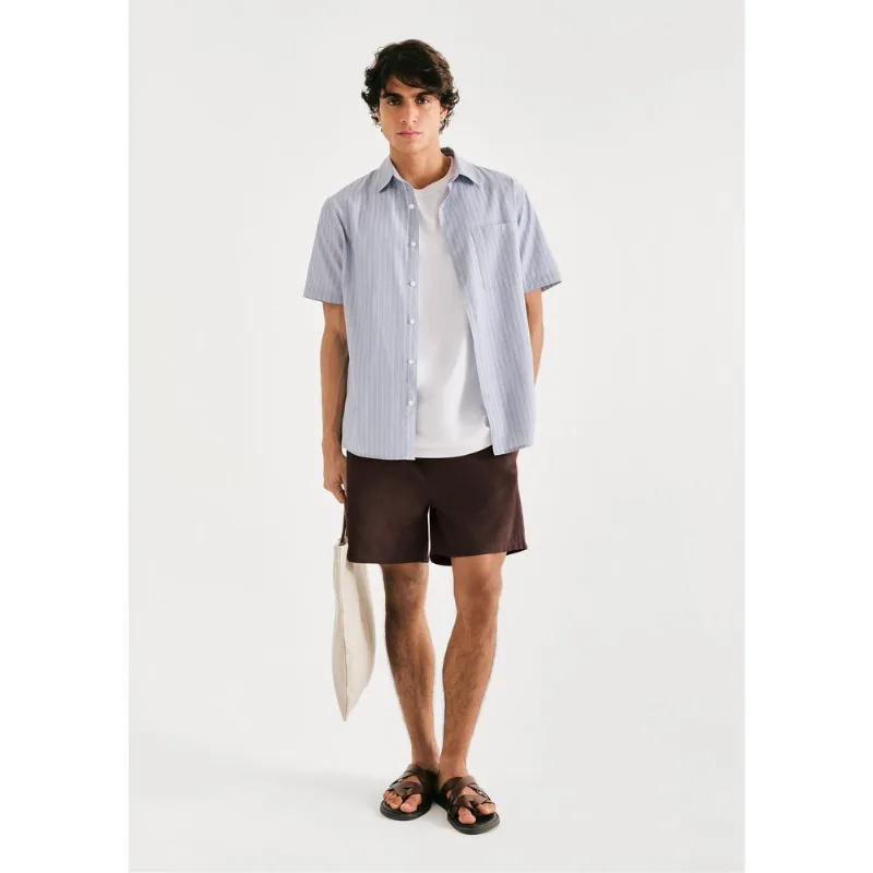 Shorts Masculino De Sarja - Marrom M