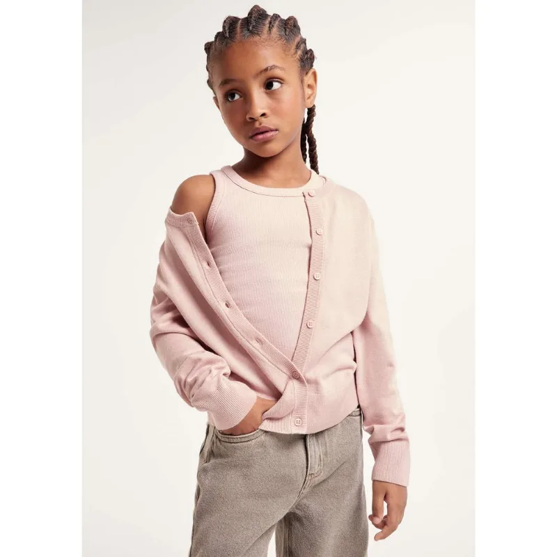 Regata Básica Infantil Menina Em Ribana - Rosa 016