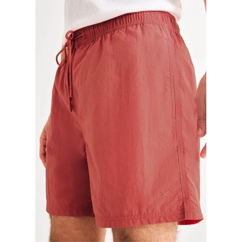 Shorts De Banho Masculino Texturizado - Vermelho XXG