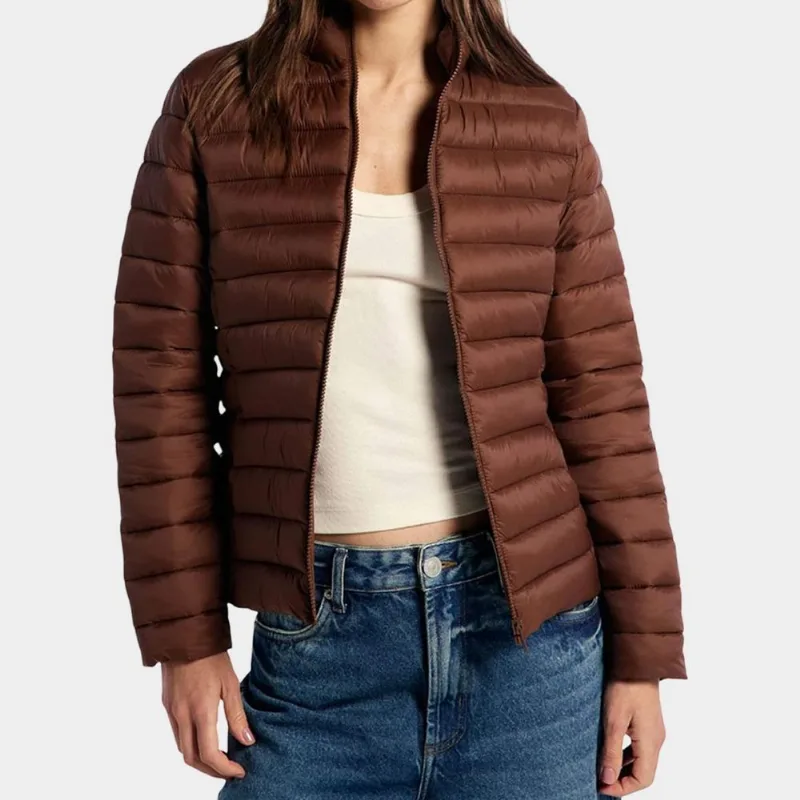 Jaqueta Puffer Hering Masculina - Masculino - Marrom Escuro