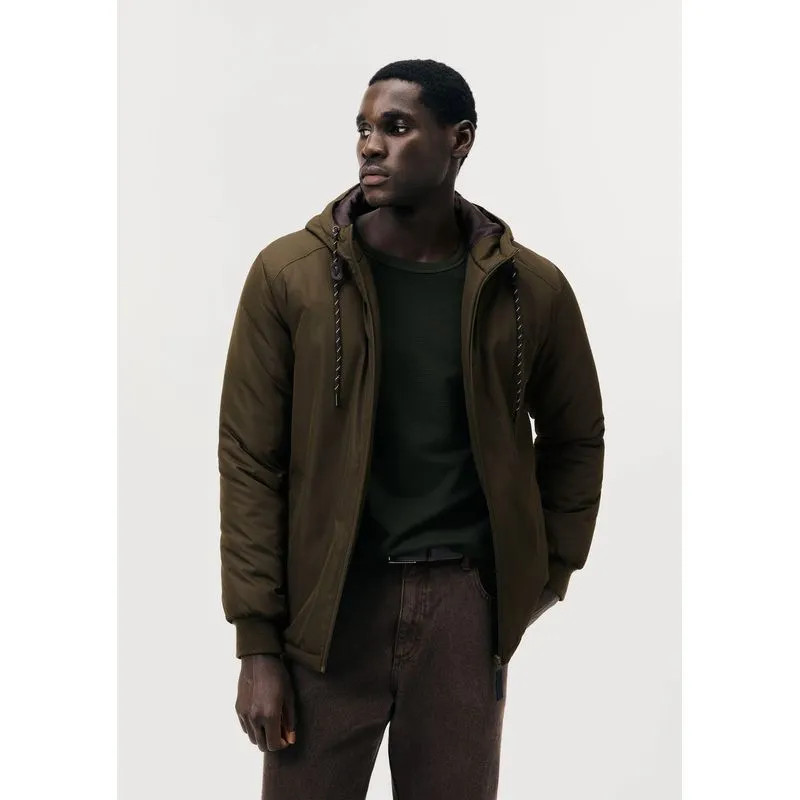 Jaqueta Masculina Corta Vento Com Capuz - Verde XXG