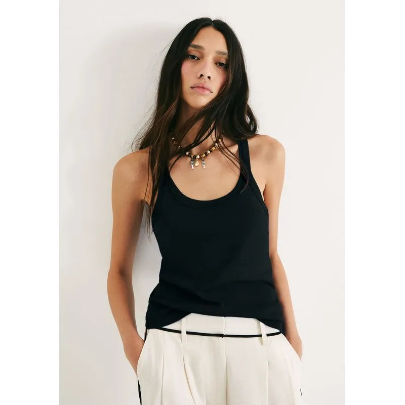 Regata Feminina Nadador Slim - Preto M