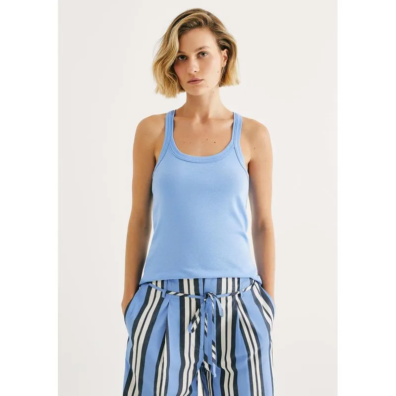 Regata Feminina Nadador Slim - Azul G