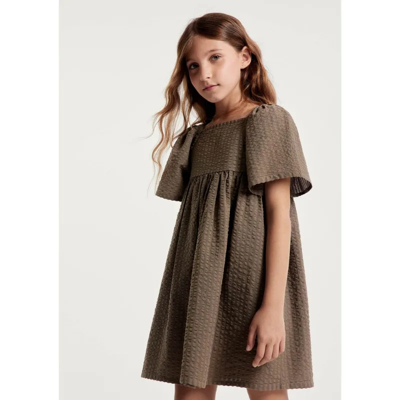 Vestido Infantil Menina Fio Tinto - Verde 014
