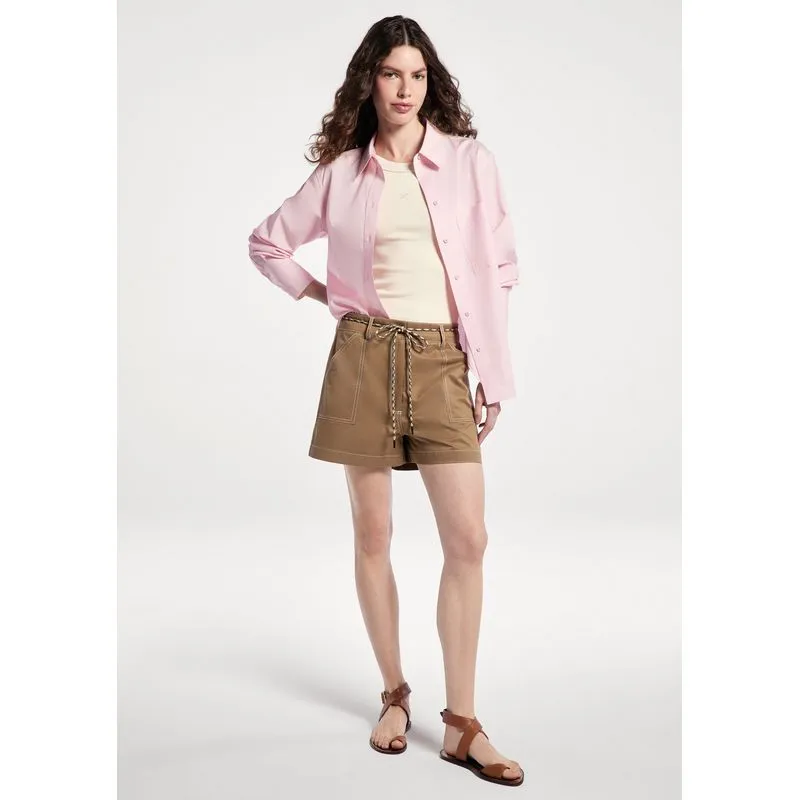 Shorts Feminino Empapelado - Marrom 036