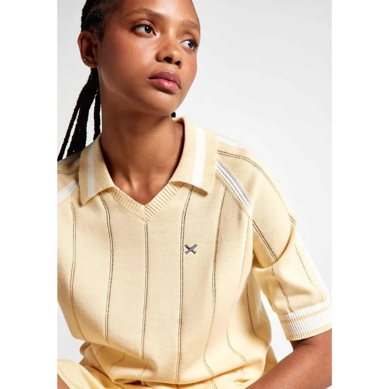 Polo Feminina Manga Raglan - Amarelo XG