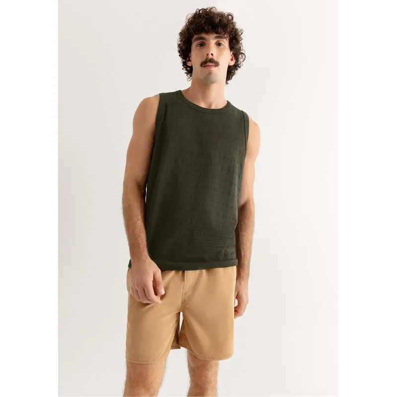 Regata Masculina Regular Texturizada - Verde XG