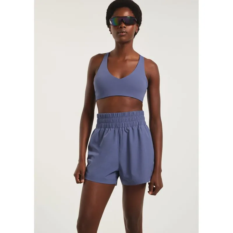 Shorts Esportivo Feminino Runner Easy Care - Azul M