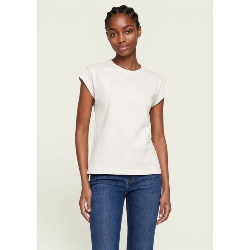 Camiseta Feminina Em Malha Premium - Off white XG