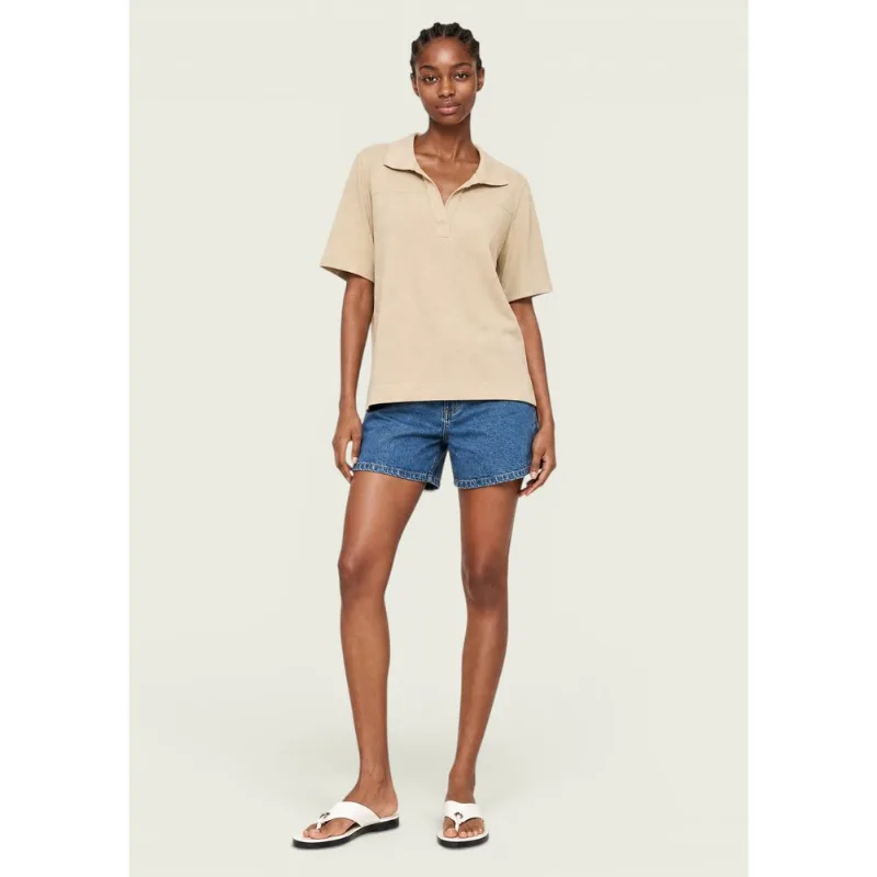 Shorts Jeans Feminino Mom Cintura Alta - Azul 042