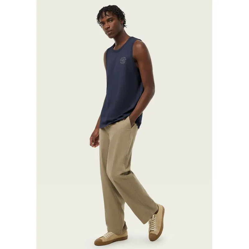 Regata Básica Masculina Regular Com Estampa - Azul XG