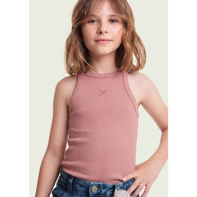 Regata Infantil Menina Em Ribana - Rosa 014