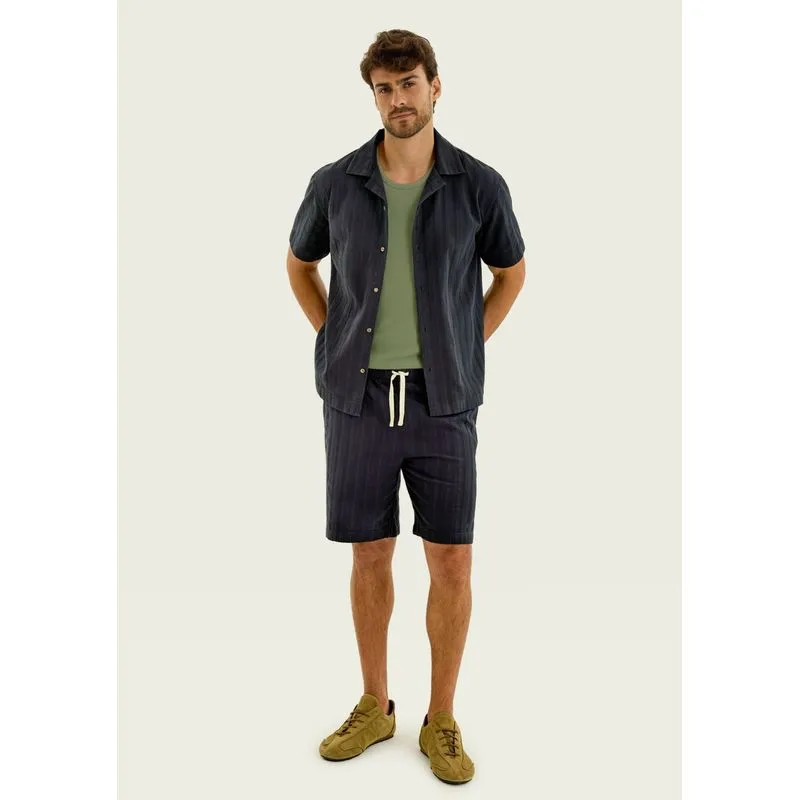 Regata Masculina Regular Em Ribana Canelada - Verde XG