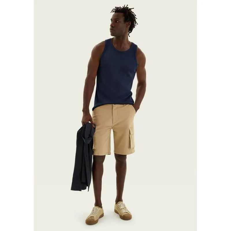 Regata Básica Masculina Slim Em Ribana - Azul XG