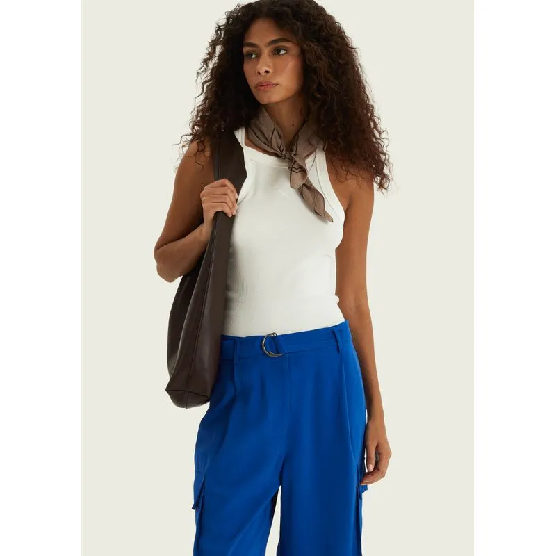 Regata Feminina Hit Com Bordado - Off white XG