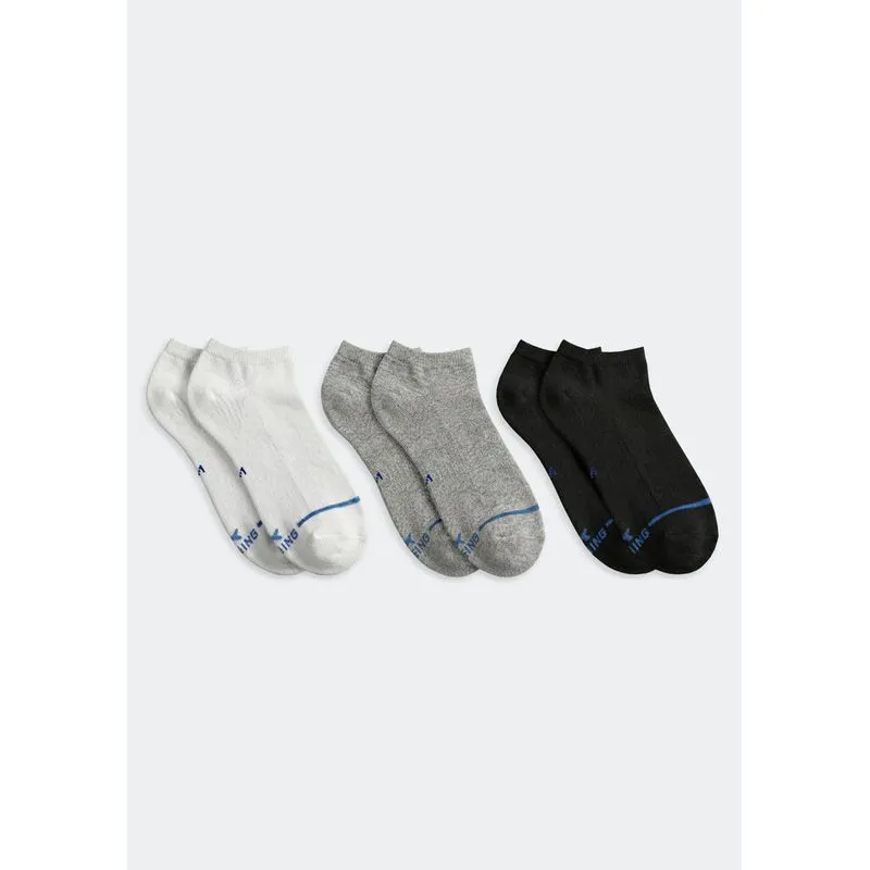 Kit 3 Pares De Meias Soquete Unissex - Multicolorido M