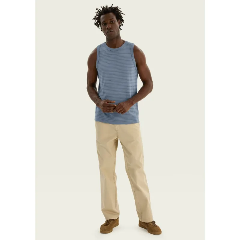 Regata Masculina Regular Texturizada - Azul G
