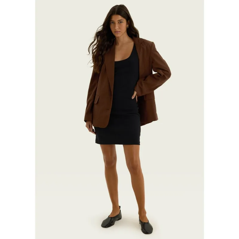 Vestido Curto Em Ribana Premium - Preto M