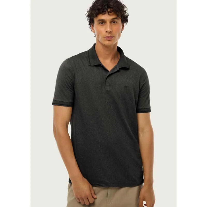 Camisa Polo Básica Masculina Em Malha Texturizada - Verde M