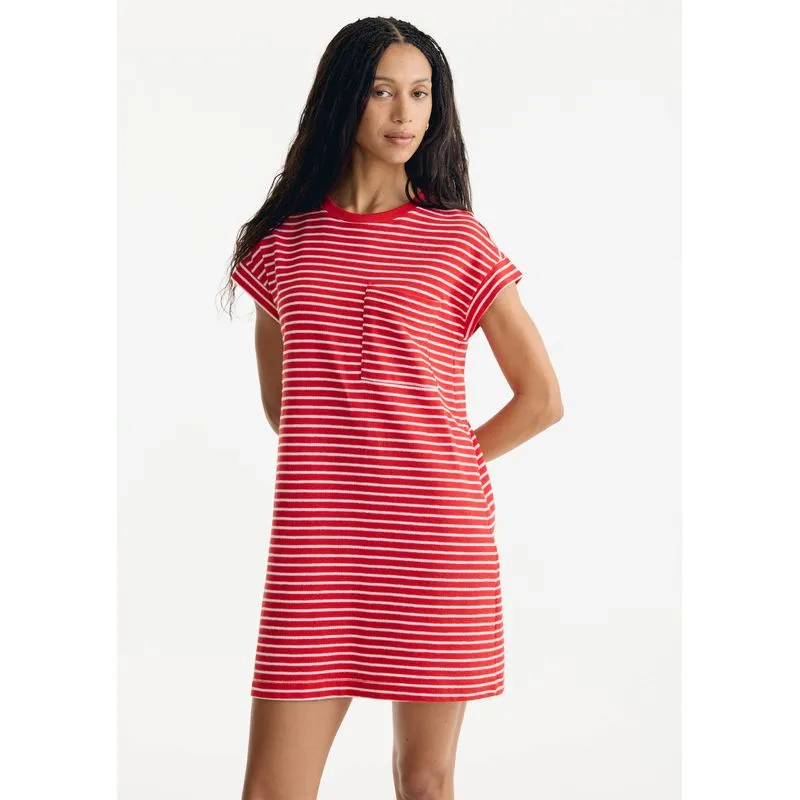 Vestido Curto Texturizado Fio Tinto - Vermelho P