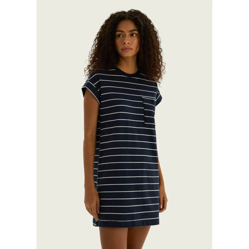 Vestido Curto Texturizado Fio Tinto - Azul XG