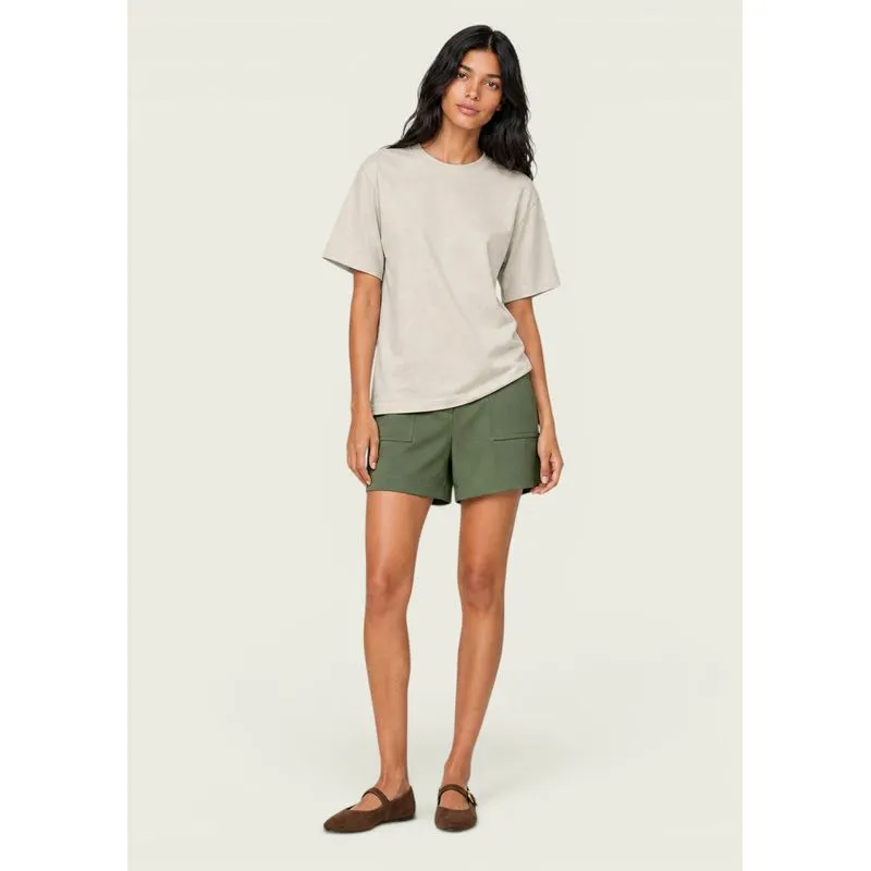 Shorts Feminino Reto Em Peach Touch - Verde 042