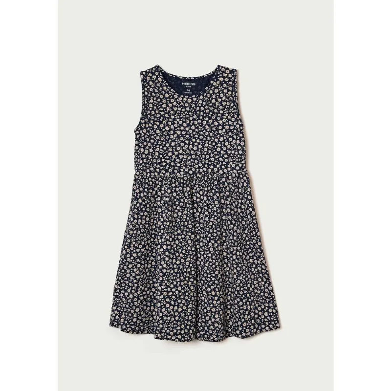 Vestido Curto Infantil Estampado - Azul 006