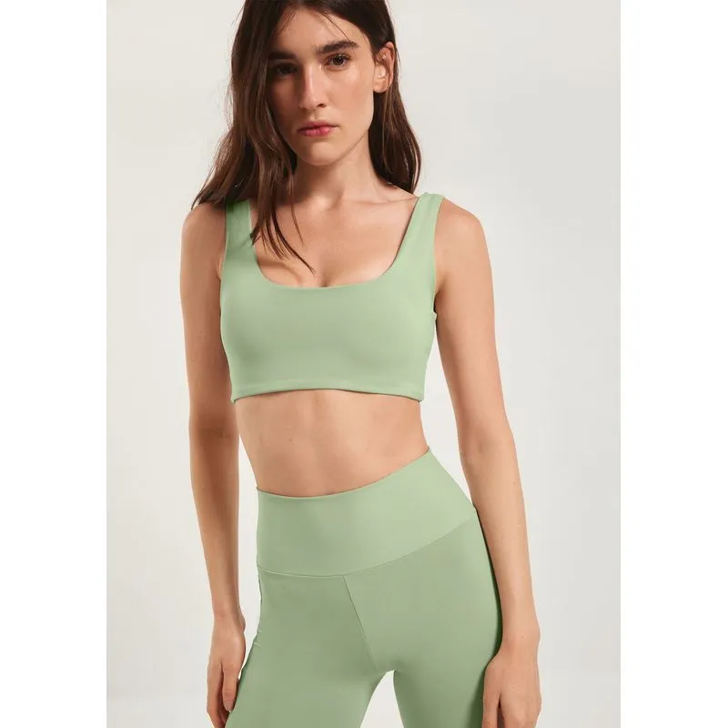 Top Esportivo Com Fio LYCRA® - Verde M