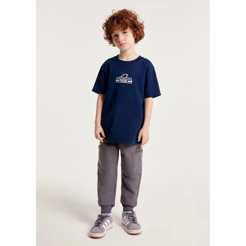 Conjunto Infantil Unissex Com Estampa - Azul 014