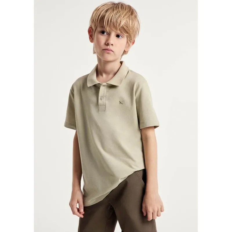 Camisa Polo Infantil Menino Em Piquet - Verde 006