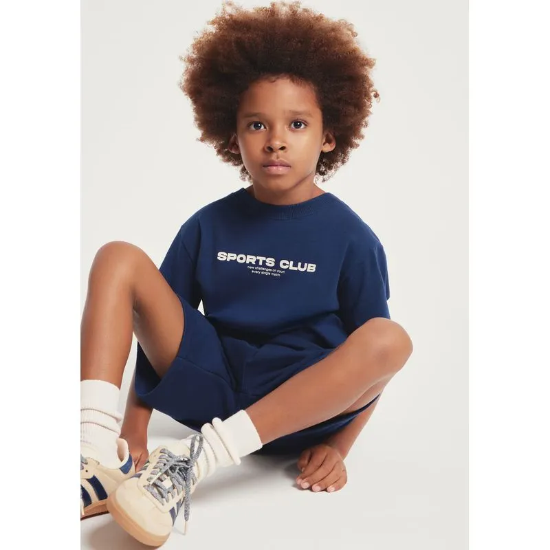 Conjunto Infantil Menino Oversized Estampado - Azul 014