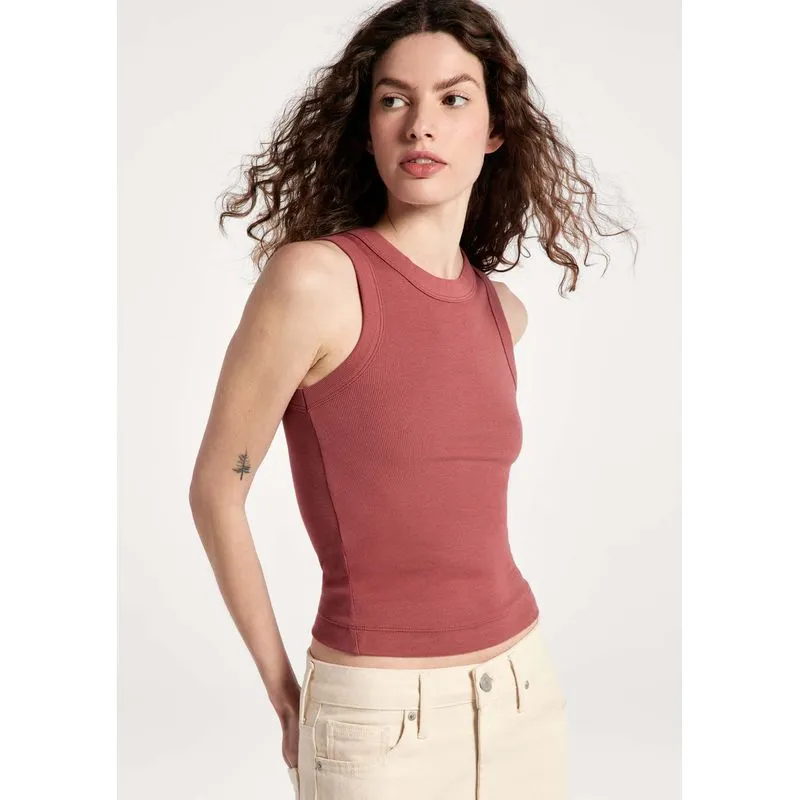 Regata Básica Feminina Slim Neck - Vinho P
